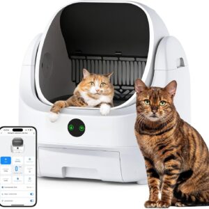 Arenero automático Ellenpent para gatos, sin olores y autolimpiable
