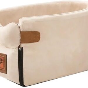 Cama portátil para perros pequeños con control central (Rosa)