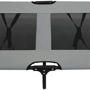Cama plegable elevada para perro gris tamaño L