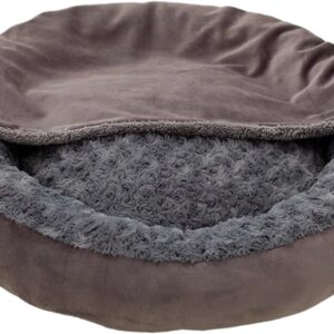 Cama donut para mascotas, cálida y portátil