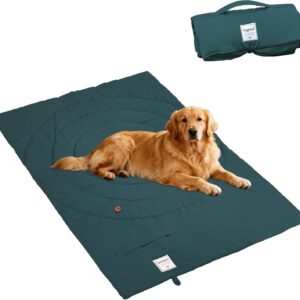 Colchoneta Plegable Tbintul para Perros (95x65 cm, Verde)