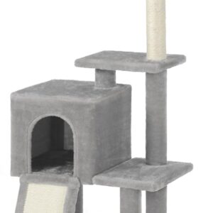 Feandrea Torre de Juegos para Gatos, Gris Claro PCT143W01