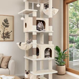 Árbol Rascador Beige Globlazer 188 cm para Gatos Grandes
