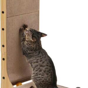 FUKUMARU Rascador L para Gatos 68 cm - Vertical + Horizontal