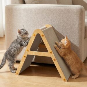 Rascador 2 en 1 para gatos Conlun – Vertical y plano | Talla S