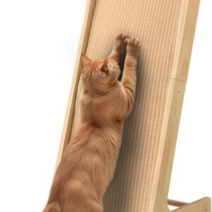 Rascador gato 69 cm en L con sisal natural WideSmart