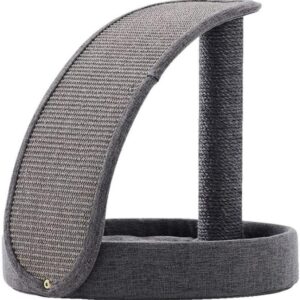 Rascador vertical para gatos con forma de nido