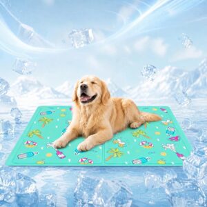 Alfombrilla refrescante para perros TFSZE 40x50 cm (Verde)