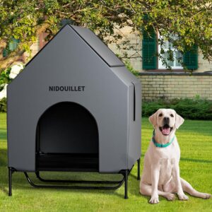 Casa para perros grande Nidouillet 122 cm, resistente intemperie