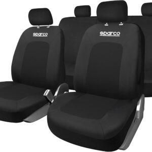 Juego completo fundas Sparco Sport negro para coche