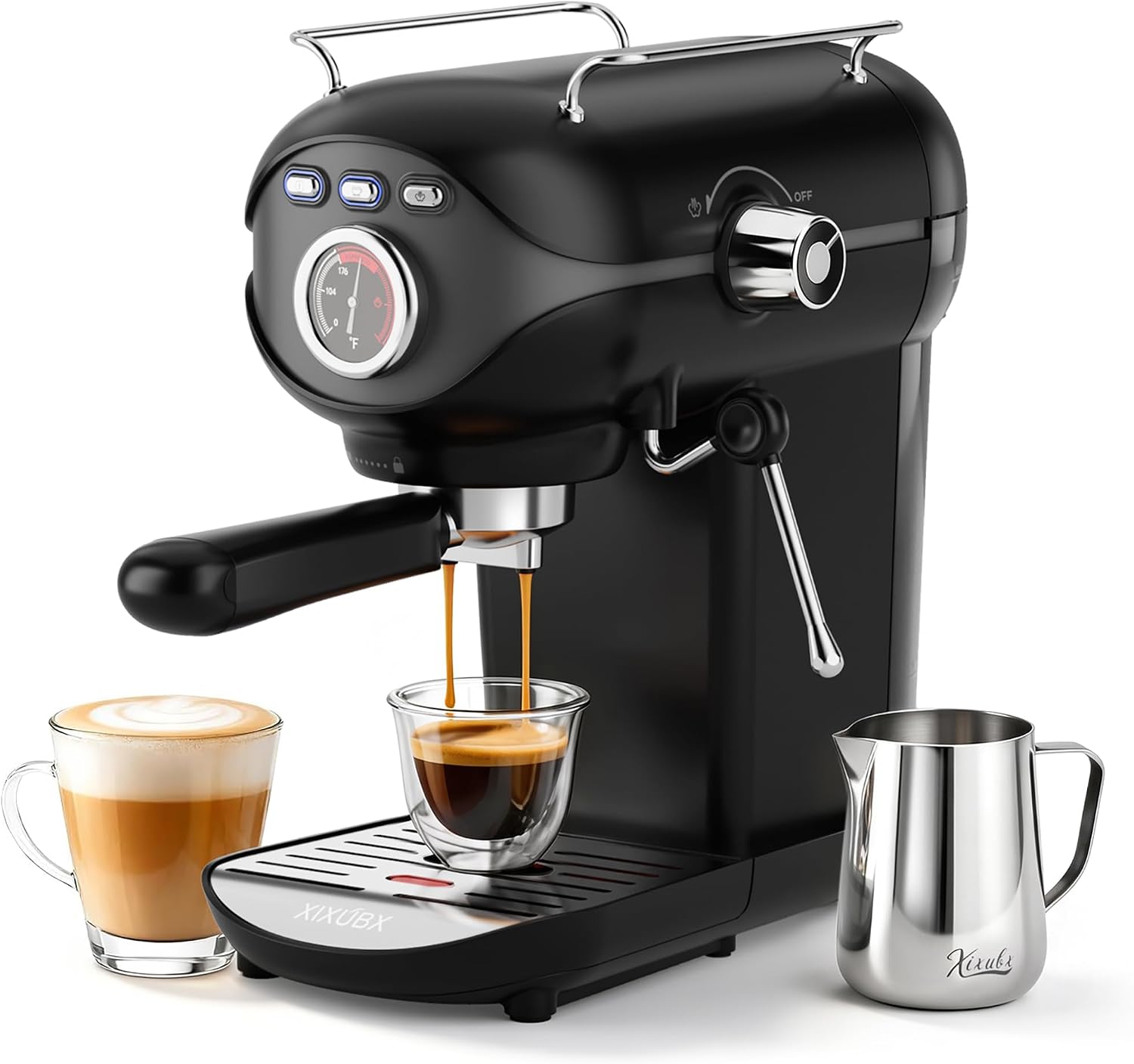 XIXUBX Máquina espresso 20 bares compacta