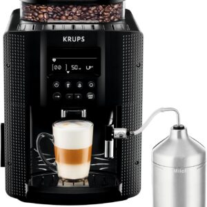 Krups Essential EA8160: Cafetera superautomática negra