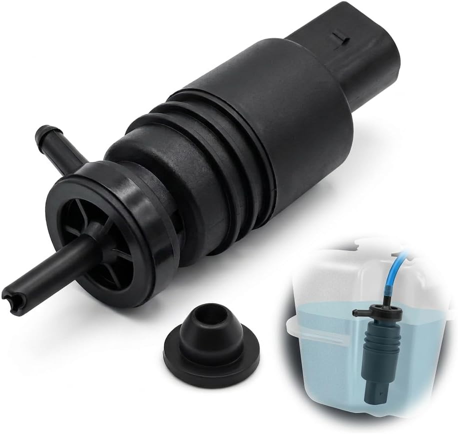 Bomba limpiaparabrisas negro 12V Zutflap - Fácil instalación