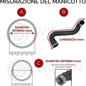 Manguito de aire reforzado Kevlar para Audi, Seat, Skoda y VW