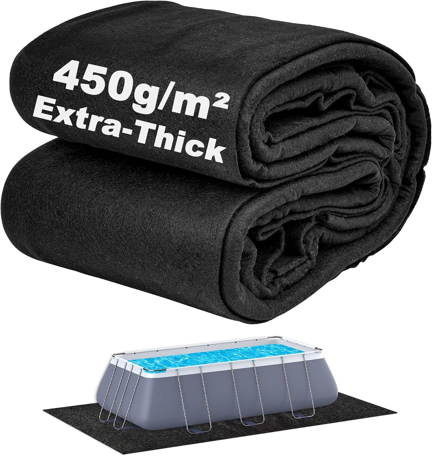 Almohadilla gruesa para piscina sobre suelo 10x16.5 pies