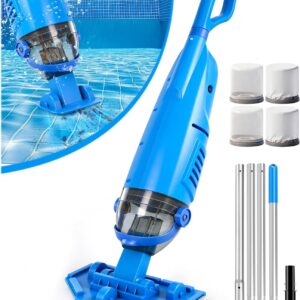 LanBlu Aspirador Piscina Batería 2.5m con Varilla Telescópica