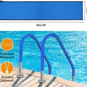 Funda pasamanos piscina 120 cm azul con cremallera