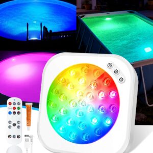 DeeprBlu 2026 Luces LED piscina recargables con mando