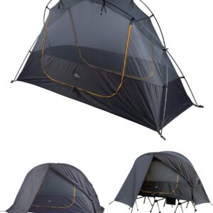 iClimb Tienda de campaña ultraligera para 4 estaciones, impermeable, con falda de nieve, mosca de lluvia, tienda de campaña para mochileros, camping, senderismo, montañismo