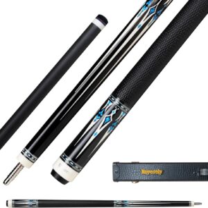Taco de billar profesional Moyerely fibra carbono 12,5 mm con funda