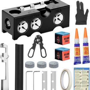 Kit reparación tacos billar 11 en 1 KBRNK