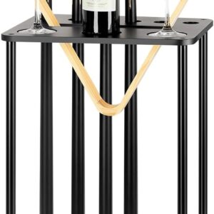 Soporte para tacos de billar Smusei (6 tacos, negro)