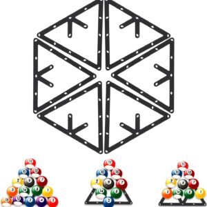 Juego de 6 plantillas de billar OFFAXE para 8, 9 y 10 bolas
