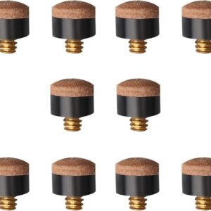 10 puntas de rosca Gunwon 10 mm para tacos de billar