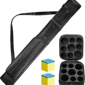 Funda dura Deekin 3x6 para taco de billar (negro)