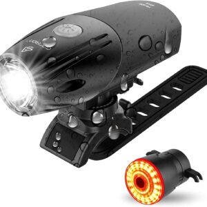 Faros y luz trasera inteligente XMING para bicicleta