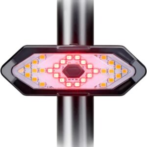 Lámpara bici Dunlop LED recargable USB-C con intermitentes