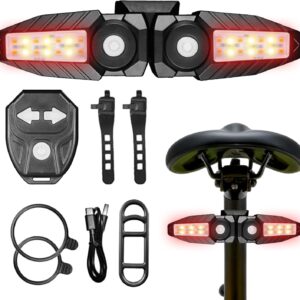 Luz trasera bici Uonguon con mando inalámbrico, LED recargable IPX6