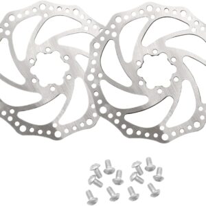 JZK 2 rotores de freno de disco 160mm plata para bici