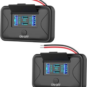 Pack 2 cargadores 12V USB 78W 4 puertos Hapytrip