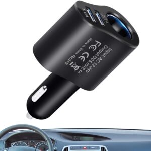 Cargador USB 80W para coche 12V/24V con splitter rápido