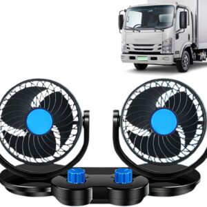 Ventilador coche aire fresco 12V/24V Doble Flujo Gitekain