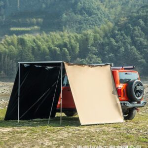 Toldo lateral aluminio 3 lados, impermeable y ajustable