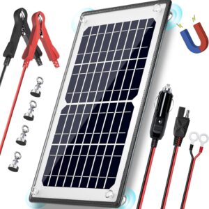 Panel solar POWOXI 10W 12V con imanes y controlador MPPT