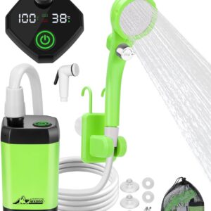 Ducha camping portátil WADEO con batería y bomba