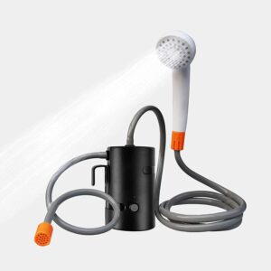 Ducha portátil recargable AZXJC con LED para exteriores