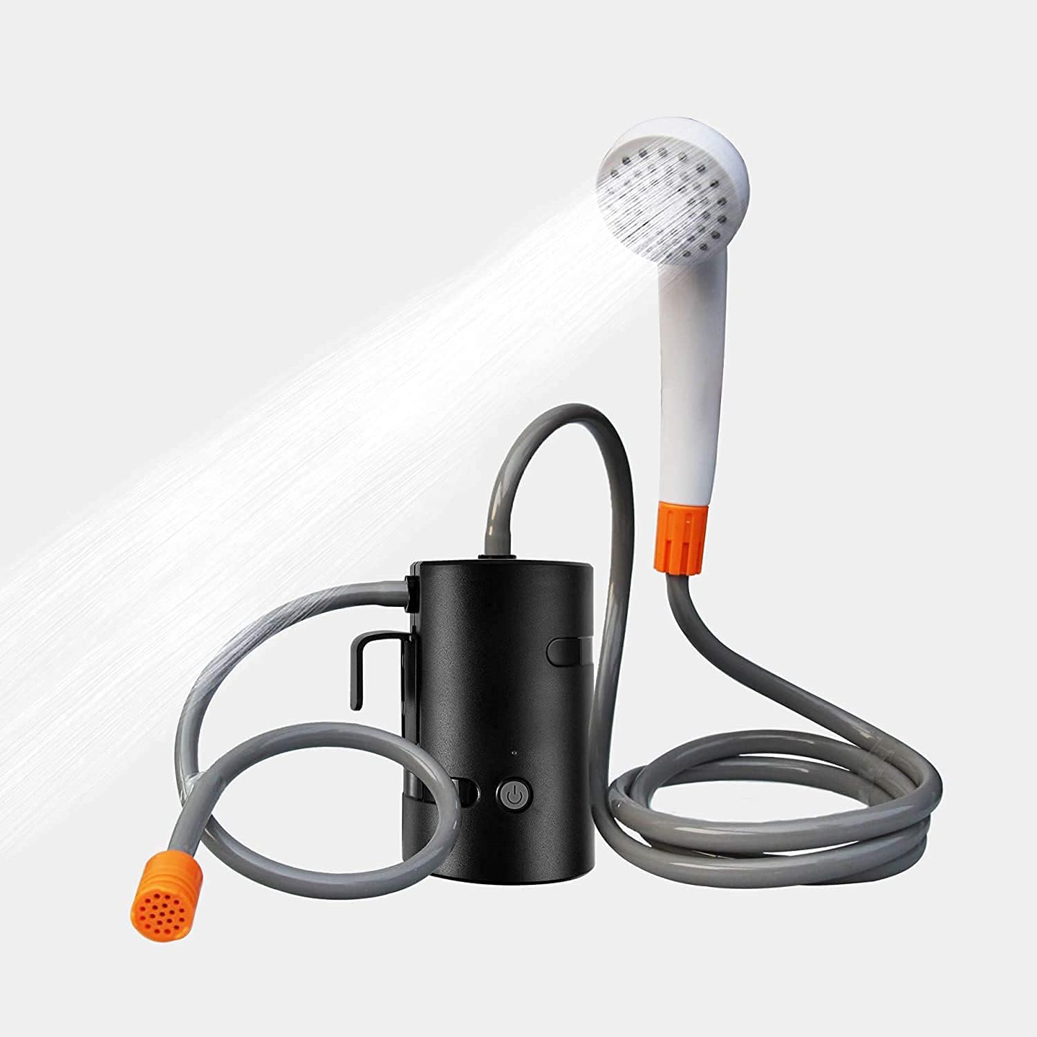 Ducha portátil recargable AZXJC con LED para exteriores