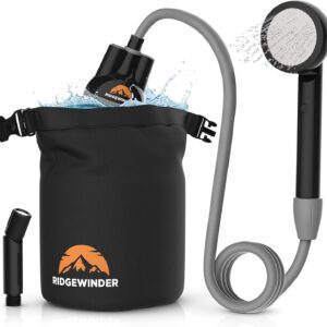Ducha portátil Ridgewinder para camping con bolsa seca 10L