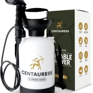 Ducha portátil Camping 5L con bomba 45 PSI - Centauress