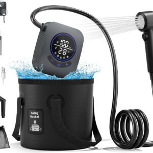 MORIKO A2501 - Ducha portátil camping 8000 mAh con bomba recargable