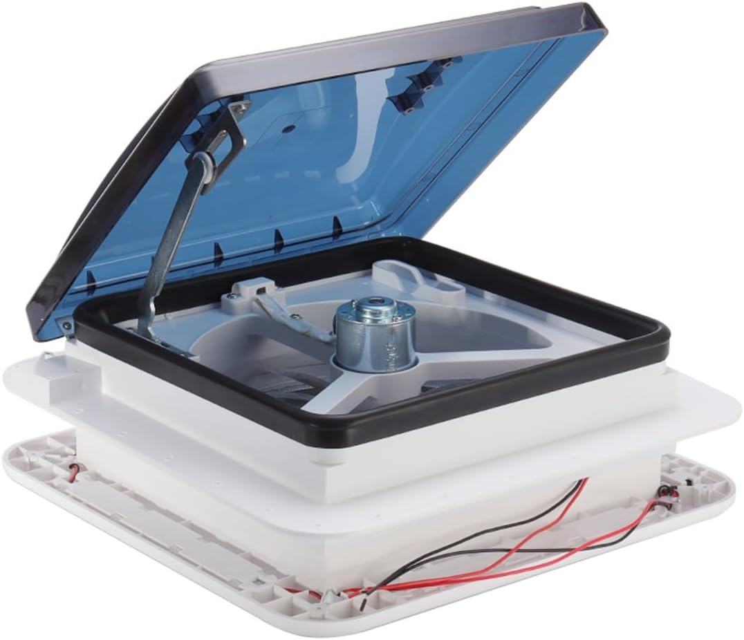 Ventilador techo 12V para autocaravana con LED - ERSDM