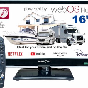 Unispectra 16” Smart TV 12V Full HD para autocaravanas y barcos