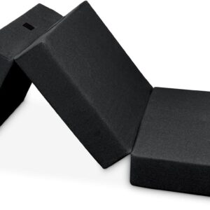 Colchón plegable para invitados con funda gris