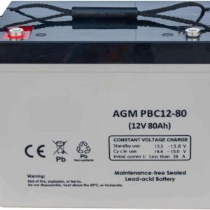 Batería AGM 12V 80Ah Ciclo Profundo FullBattery