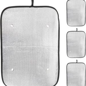 STOBAZA Cortinas Opacas Aluminio 4 uds. para Autocaravana