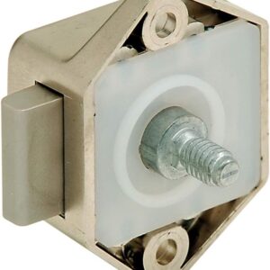 Cerradura Push-Lock Mini para autocaravana 15 mm marrón